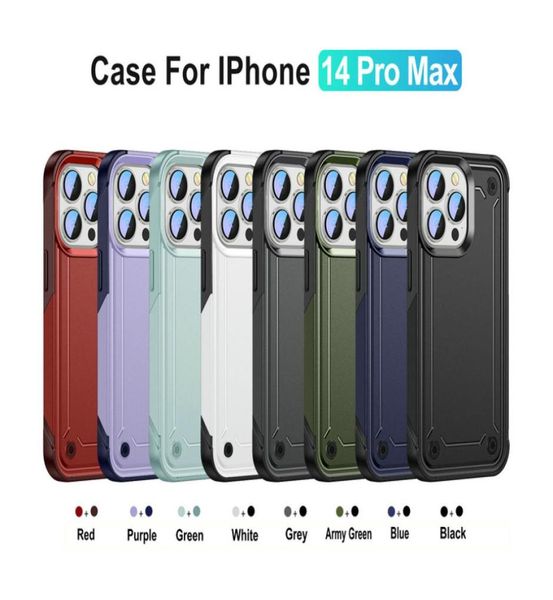 Acelerando 2 em 1 Casos de telefone de armadura para iPhone 14 13 12 11 Pro Max XR XS 7 8 Plus Galaxy S22 S21 Ultra S20 FE A53 A33 A23 A03S TPU Hard PC Frame Choques Defender Cover4369543