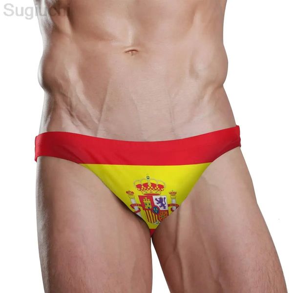 2023 Sexy Swim Brort Bikini Flag из Испании больше загородных мужчин пляжные спортивные плавки купальники в спортивных шортах 240410