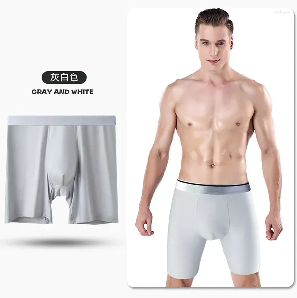 Underpants mast't masthess shorts pantaloni di grandi dimensioni boxer di cotone traspirante gamba lunga sottovece