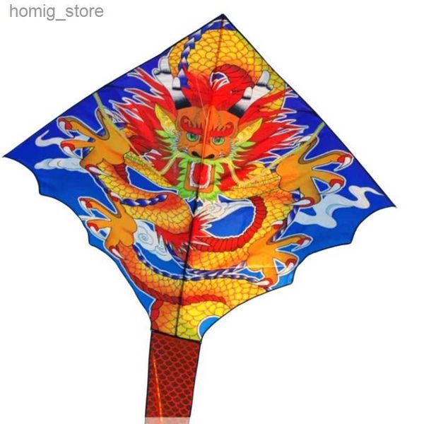 Аксессуары для воздушных змеев Бесплатная доставка Dragon Kite Kindoor Kids Kite Kite Flying Toys for Kids Nylon Kite Parachute Kitesurf Оборудование надувное Dragon Y240416