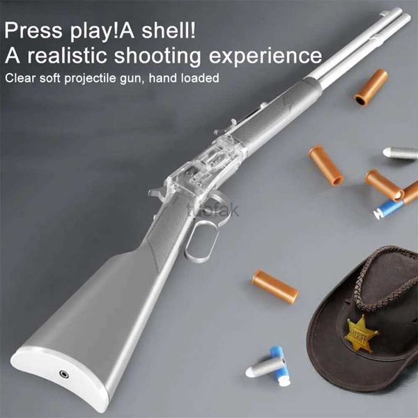 Brinquedos de armas poderosas ejetar espingarda de bala macia para adultos meninos de 8 anos de idade TK Toy Guns DropShipping Shopify 240416