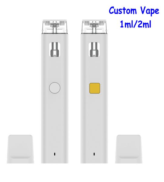 Wharehouse USA 1 ml/2 ml ceramico vuoto VAPE monouso a vaporizzazione usa e ge-cig usa e getta da 2 ml da 2 ml kit di avviamento ricaricabile per batteria ricaricabile vuota Cap NL