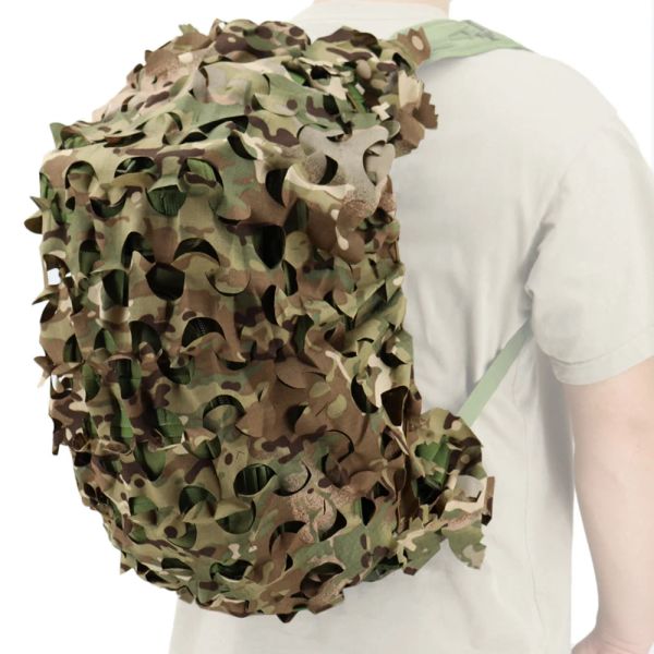 Sırt çantaları Yeni taktik 3D kamuflaj sırt çantası kapağı 60L 80L açık hava avı Airsoft Sırt Çantası Kapağı Askeri Av Ekipmanı