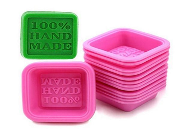 Stampi di sapone fatti a mano stampi a silicone quadrati fai -da -te cottura arte artigianale che produce stampo torta fai -da -te intero5441712