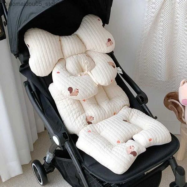 Kinderwagen Teile Zubehör Baby Kinderwagen Zubehör Autositz Kissen Schutzkissen Neugeborene Kopf- und Halsstütze Baby Pflaumenschubstuhl Q240416