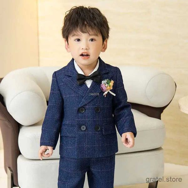 Ternos príncipe crianças blazer vestido de noite recém -nascido meninos de 1 ano de aniversário de aniversário infantil figurino de festas de apresentação de casamento