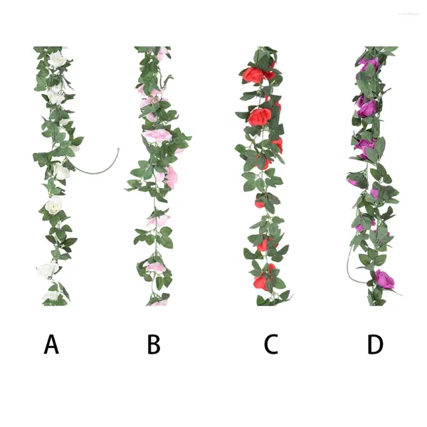 Fiori decorativi ghirlanda artificiale fiore di rosa simulazione arte realistica