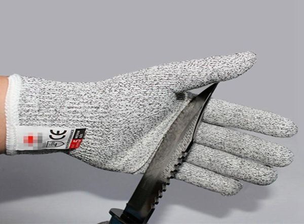Stufe 5 Anticut -Handschuhe Sicherheitsschnittabschnitt Stab resistent Edelstahldraht Metall Metzger Cutressistant Safety Wanderhandschuhe2448456