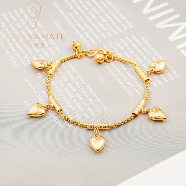 Braccialetti Link Accessori per donne di fascia alta a forma di bracciale a forma di cuore cubano a forma di cubano gioielli commemorativi per regalo commemorativo