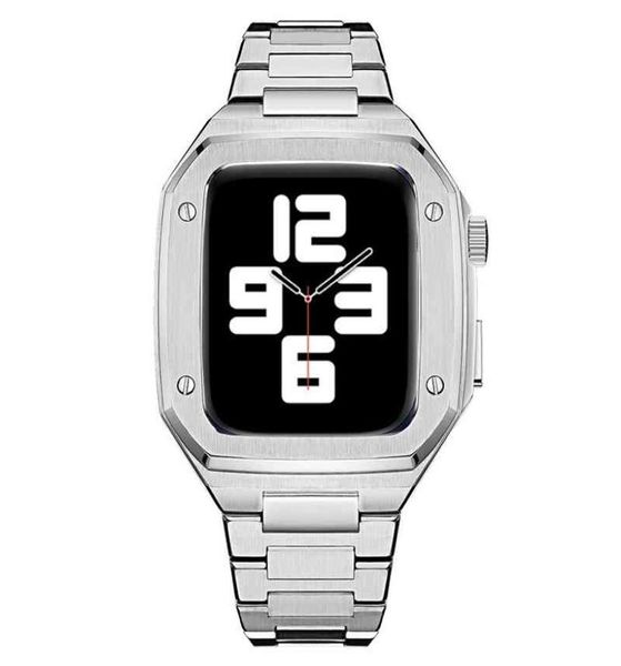 Para as bandas da série Apple Watch com a pulseira de aço inoxidável da caixa IWATCH 3 Bumper de metal protetor de armadura1364714