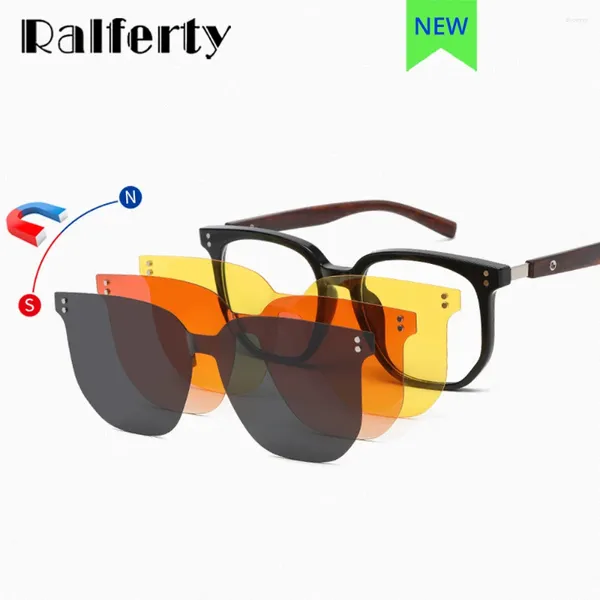 Солнцезащитные очки рамки Ralferty 3 Color Clip на очках мужчины женское интегрированное ночное видение.