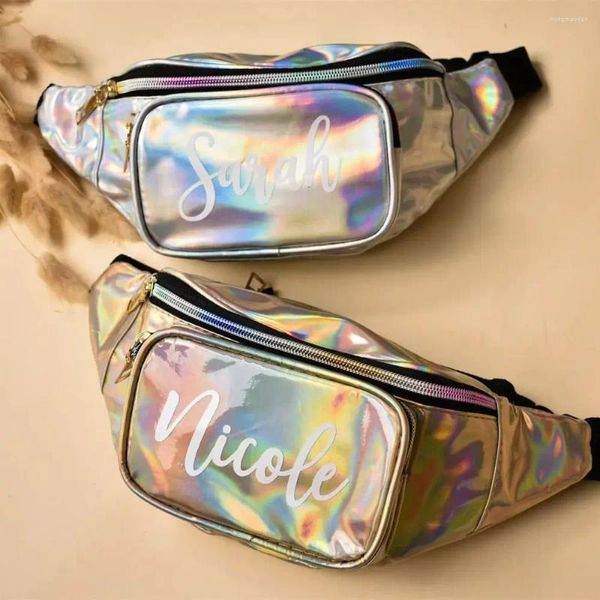 Aufbewahrungstaschen Bachelorette Party Fanny Pack Brautjungfer Personalisierte Strandgeschenke für Urlaub Sommer Braut G.