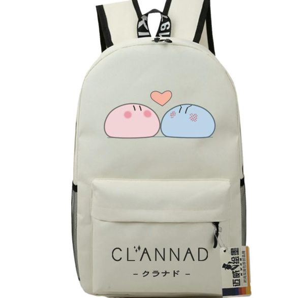 RULL Backpack Clannad Pacote de bom dia Okazaki Tomoya Cartoon School Bag Anime Packsack Quality Rucksack Sport School School School Outdoor Dayp9686957