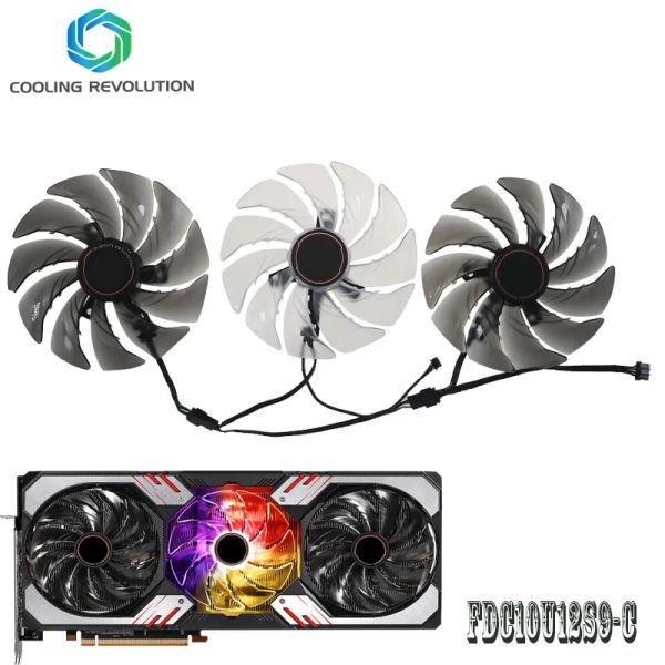 Kühlung 95mm FDC10U12S9C RX6900XT 4PIN Graphics Card -Lüfter für ASROCK AMD RADEON RX 6900 XT PHANTOM GAMING D 16G OC RX6900XT PGD 16GO