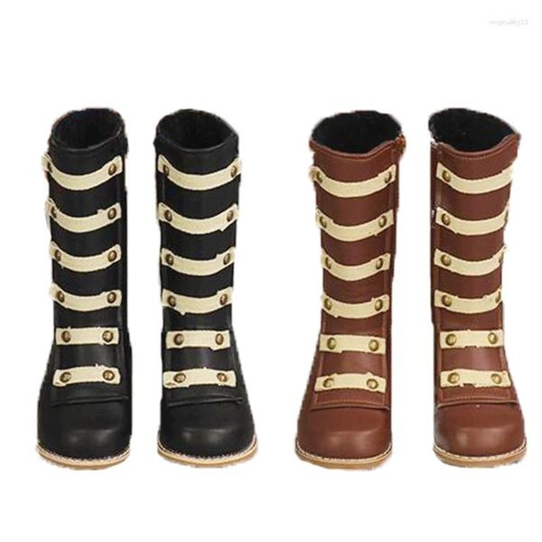 Botas Halloween Christmas Kids Girls Inverno Sapatos de outono crianças Nozes joelho alto