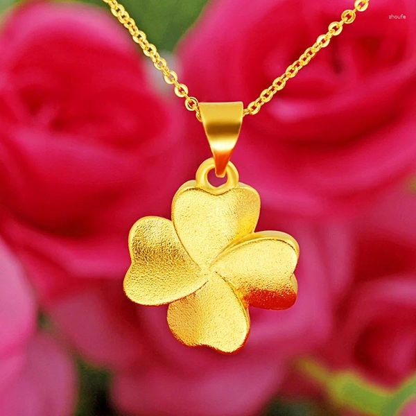 PENDANTI CLASSICO CLOVER CACCOLA PENDANTE PER GIOIELLI DEL GIOIGLIORE CINETTO DONNE FLOWER CRAVED ACCESSORI CLAVICOLA FEMMA FAST