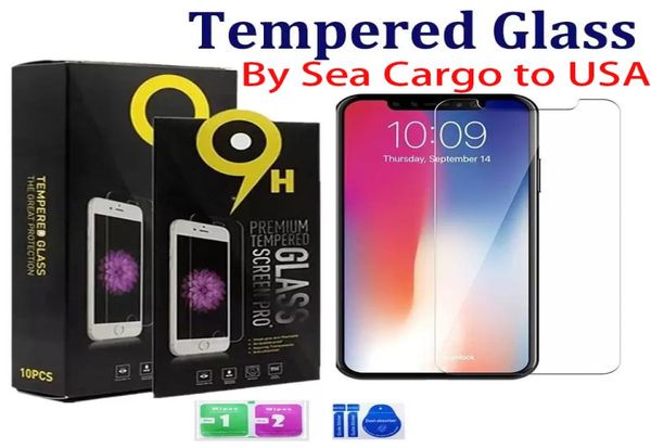 Screen Protector Temped Glass Atmiscratch per iPhone 13 12 Xs 11 Pro Max XR 8 7 6 Plus protettivo Film di protezione con 10 in 1 Ret3952976