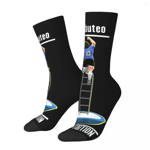 Calzini da uomo hip hop retrò subbuteo mano di dio edizione crazy compressione unisex maradona grande giocatore calzino calzino