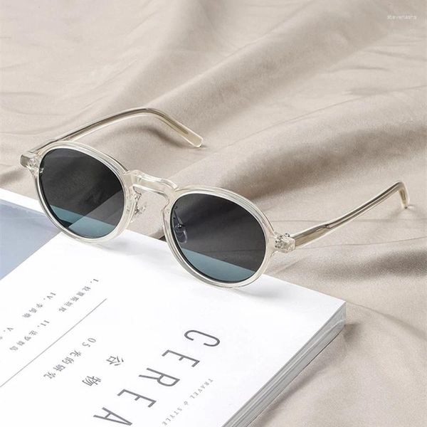 Sonnenbrille Japaner Retro rund polarisiert für Männer Frauen Vintage Acetat Optische Sonnenbrille UV400 Fahren Sonnenbrille Brille fahren