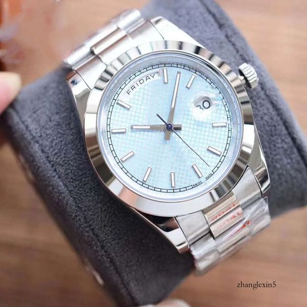 2023 große Rabatt Uhren wasserdichte leuchtende neue hochwertige Edelstahl -Upgrade Marke Sapphire Mirror Glass Automatisch WATC 716793