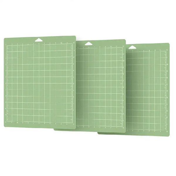 Pads 3/6/9 PCs Green Grid Cricut Attaccante NONSLIP Account manuale fai -da -da -te Adatto per tagliare il plotter PVC MAT 12*12 tappetino da taglio