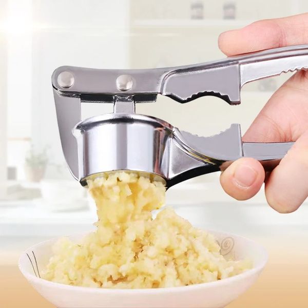 Cozinha imitando aço inoxidável multifuncional Pressione o triturador de cozimento Ginger Squeezer Masher Handheld Ginger Mincer Tools