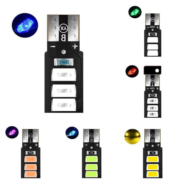 2024 T10 W5W 6 LUZES LED LUZES BULBO INTERIOR PAINBOARD LUZES LUZ