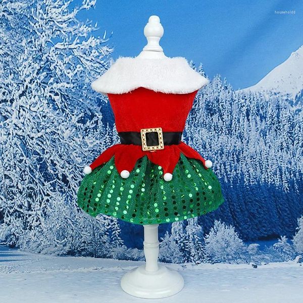 Abbigliamento per cani abiti per animali domestici di Natale durevoli Festive adorabili decorazioni uniche per gli animali per animali domestici Accessori a tema Babbo Natale