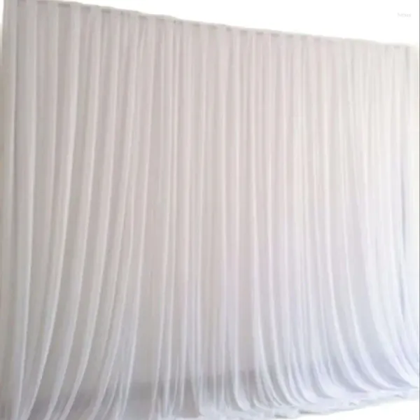 Party -Dekoration Hochzeitsbühne Kulden romantische weiße Vorhang mit lila Swags Pailletten schnelle Lieferung