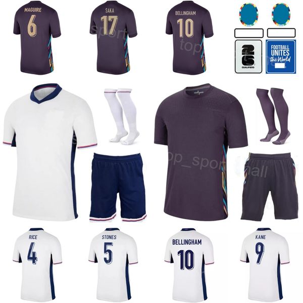 Man Youth 2024 2025 EURO CUP 19 Rashford Soccer Jersey Seleção nacional 18 Bowen 5 Stones 6 Maguire 2 Walker 7 Grealish 14 Phillips 17 Saka Football Shirt Kits Yingguo