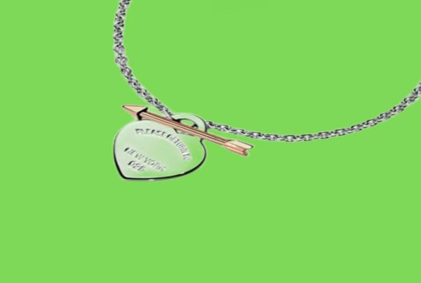 T Designer Lovestruck Heart Tag Necklace Bracciale Cubitt Orecchini Women Luxury Brand Jewelry Classic Fashion 925 Sterlling 3222354