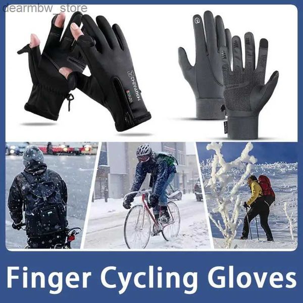 Luvas de ciclismo Luvas de ciclismo ao ar livre Longo dos dedos esportivos esportivos de touch snsports homens homens de verão luvas de dedos longos mtb rodovias l48