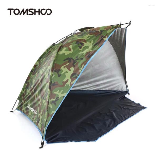 Tendas e abrigos 2 pessoas Camping tenda de camada única ao ar livre Anti -UV Beach Sun Tolding Shade para pescar Picnic Park