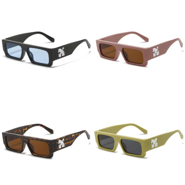 Luxusmenschen Sonnenbrille Offs Frame Womens Marke von UV400 Glasse Square Fashion Brille Sonnenbrille Hip-Hop Punk Brille Sonne Arrow x Trendy Sonnenbrille Heiße