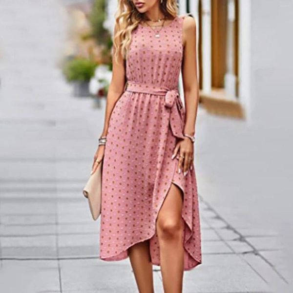 Casual Kleider Sommer Boho Blumendruck von Schulter für Frauen Seitenschlitz Smocked Maxi Kleid quadratische Hals Rüschenhülle