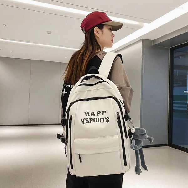 Backpack Waterproof Nylon Female College Women Laptop Bag Cool Unisex Travel 2024 grande capacità per
