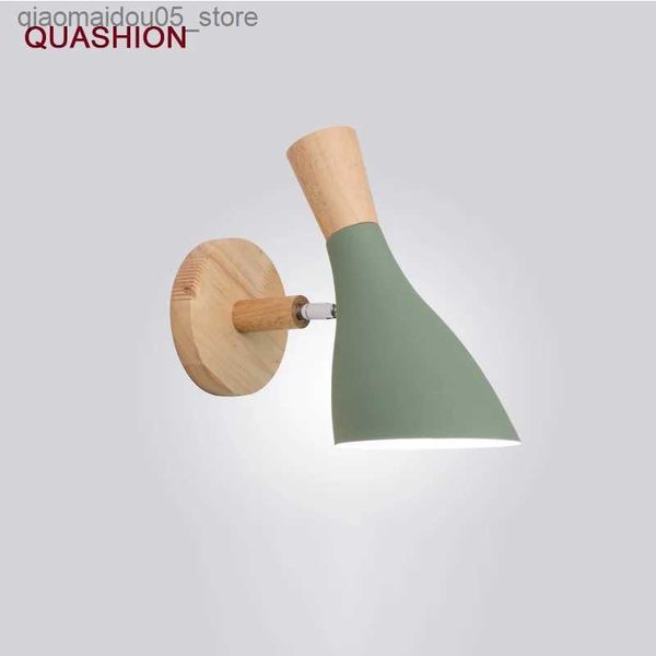 Lampen Shades Skandinavische Macaron -Lautsprecher Wandlampe kreativer Wohnzimmer Hintergrund Kinderzimmer Schreibtisch Reading Schlafzimmer Ecke Beleuchtung Q240416