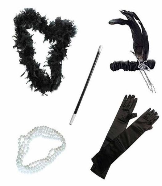 Accessori per abiti da fantasia Flapper Girl degli anni 1920 Ladies costume costume 20s a tema Charleston Party Outfit Event Hen Party Pobooth Pro6257437