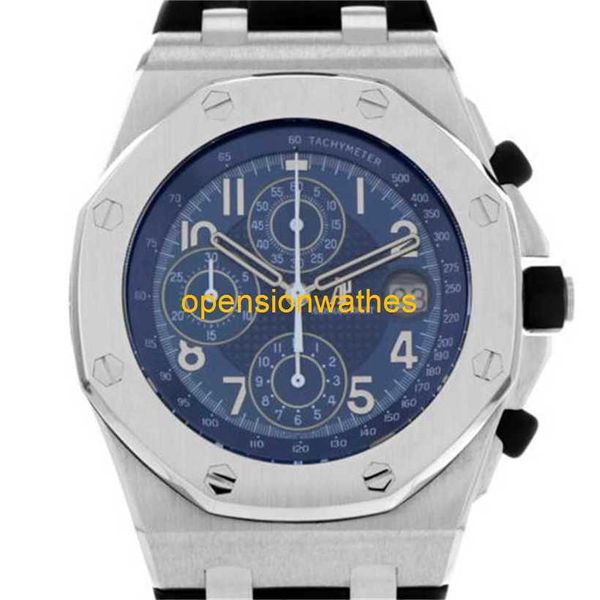 Audemar Pigue Luxury Uhren für Männer automatisch Uhr Audemar Pigue Royal Oak Offshore 26061BC Pride von Russland 44mm Weißgold Uhr FNV7