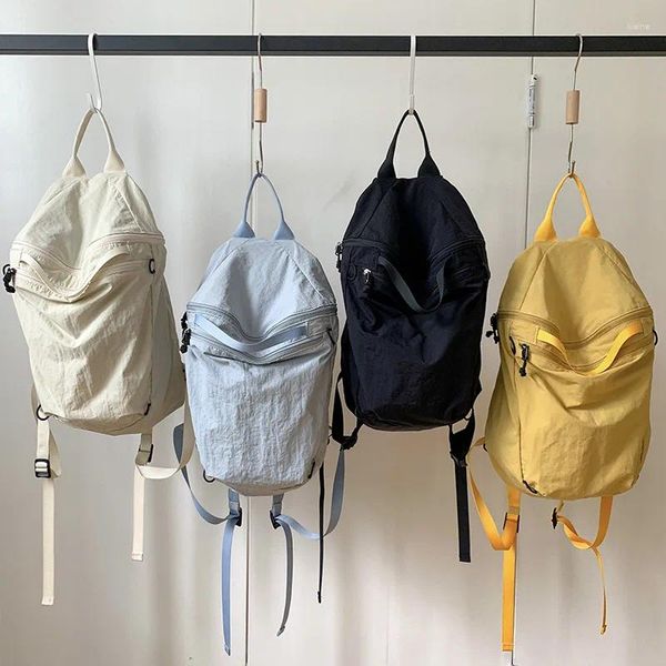 Bolsas escolares nylon coreano mochilas mochilas adolescentes de moda de moda mochila saco de negócios à prova d'água e anti-roubo