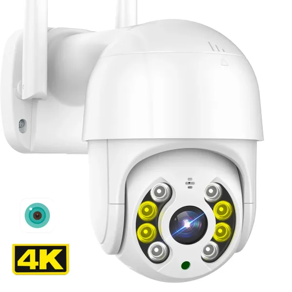 Sistema 8MP 4K Câmera IP da câmera IP Outdoor PTZ Câmera sem fio 5MP 1080p HD Câmera de segurança Rastreamento automático P2P CCTV Video Videoveillance ICSEE