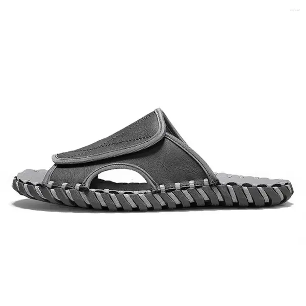 Terlik Boyutu 41 42-43 Şık Sandalet 2024 Klasik Siyah Ayakkabılar Flip Flops Adam Deniz Sporcuları Spor Uygun Fiyat Trendleri