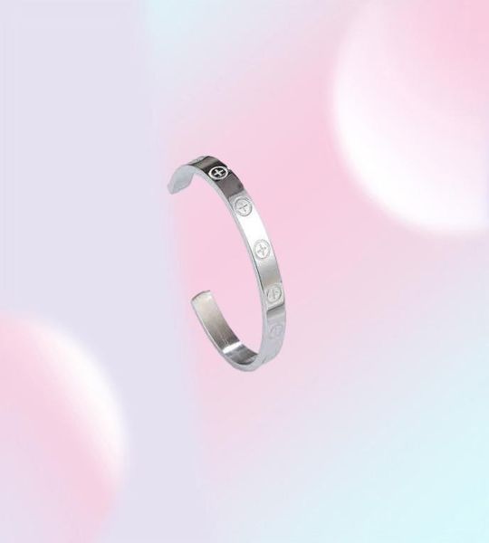 Bracciale inossidabile a tre dimensioni Bracciale in acciaio inossidabile di alta qualità Bracciale per il marchio di marca per donne a vite di gioielli regalo 3565988