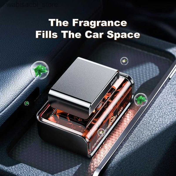 Carro Air Scownener Cafele Luxury Car Sownerners para o carro Decoração de interiores Garrafas de vidro de aroma de sabor automático de longa duração L49