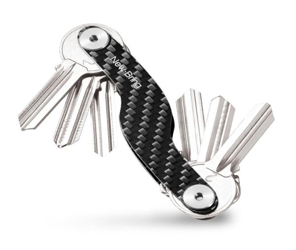 Newbring Carbon Fiber Key Organizador Chave de chave Chain Smart Key Cartetes anel Y190522024085110