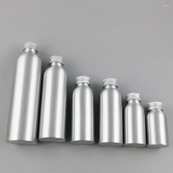 Bottiglie di stoccaggio 360 x 30 ml 50 ml 100 ml 120 ml 150 ml 250 ml in alluminio per cura della pelle vuota annaffiatura portatile cosmetica Can Possietto contenitori in metallo