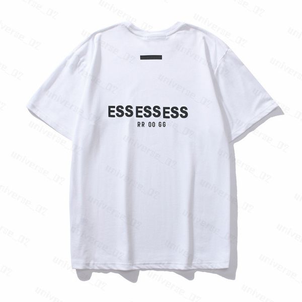 T-shirt Essentialsshirt Mens magliette Spessi versioni di cotone Summer Designe Designe Thirt Tops Fashions Man Casual Letter Polos Abbigliamento Abbigliamento Tee 2024 ZX41