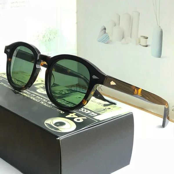 Uyl8 Sonnenbrille Depp Johnny Polarisierte Sonnenbrille Männer Lemtosh Sun Bures Frau Luxusmarke Vintage Acetat Framing Schutzbrille 24416