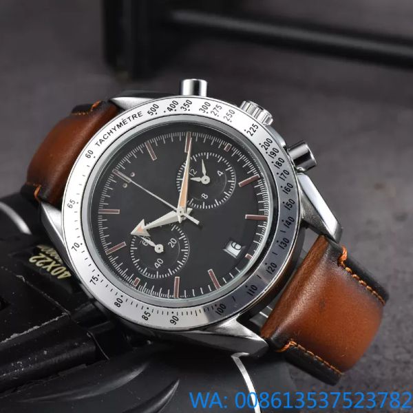Armbanduhren für Männer 2024 Neue Herren Uhren All Dial Work Quartz Watch hochwertige Luxusmarke Chronograph Clock Edelstahlgürtel Männer Mode Om08