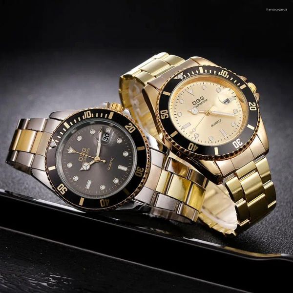 Armbanduhr Relogio Masculino 2024 Herren Luxus Gold Waterfeste Uhren Männliche Mode lässig Calender Quartz Wrist Watch Sport Sport